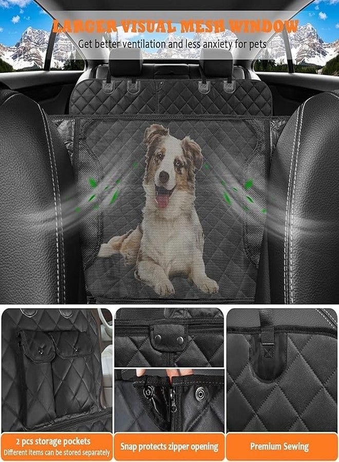 TAOCOCO 6 in 1 Convertible Dog Car Seat Cover for Back Seat (Full Black, Standard (53" W x 59" L)) - Image 5